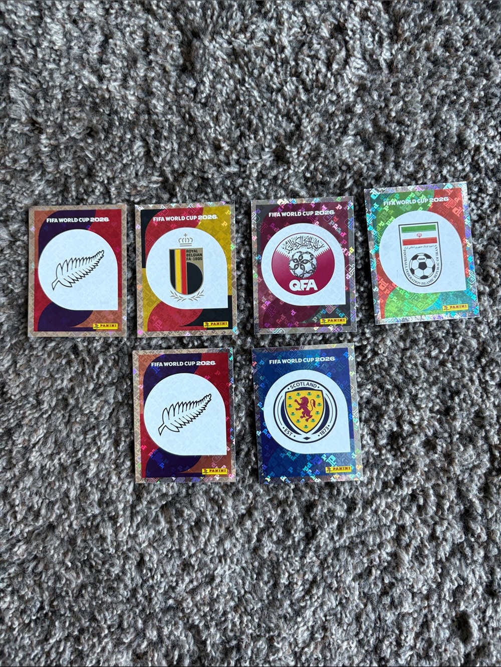 Panini Multi-Color FIFA World Cup 2026 National Badge Stickers